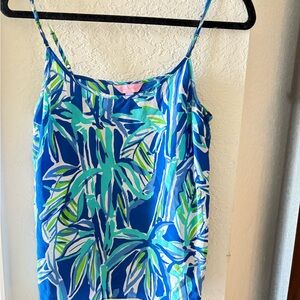 Lilly Pulitzer Tropical Blue and Green Camisole